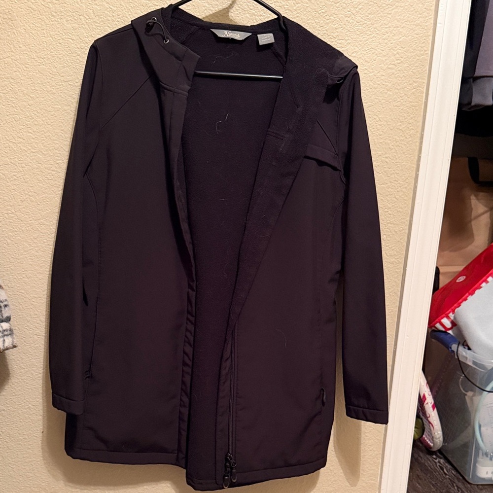 Natural Reflections Black Raincoat